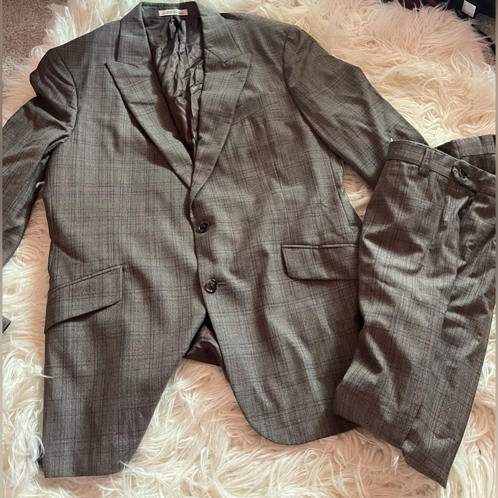 Joseph Abboud Slim Fit 100% Wool Suit 44L Jacket W38 Pants